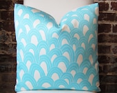Schumacher - Trina Turk - Arches - Pool - 20 in square - Indoor/Outdoor - Designer Pillow - Decorative Pillow - Throw Pillow
