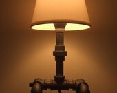 Handmade industrial style iron pipe lamp, metal lamp