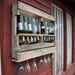 Recycled wine and stemware rack