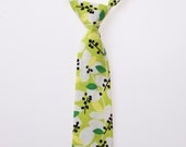 Baby Necktie - Green Leaves