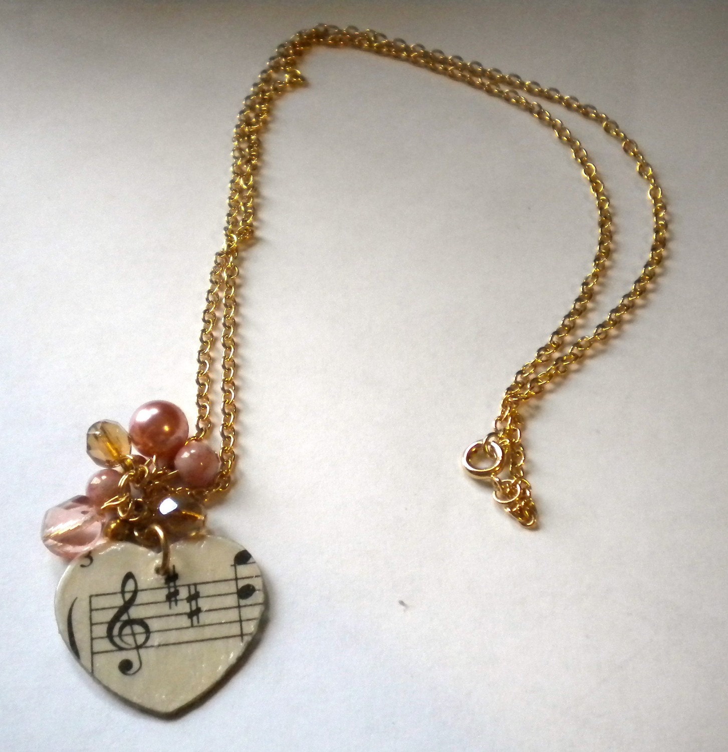 Sheet Music Charm Necklace