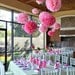 16 Tissue Pom Poms- Barbie Party