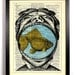 A Mouth Full Of Fish Repurposed Book Upcycled Dictionary Art Vintage Book Print Recycled Vintage Dictionary Page Buy 2 Get 1 FREE