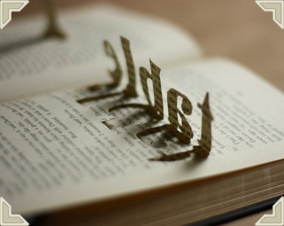 Vintage Book Table Numbers