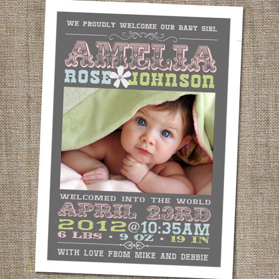 newborn announcement