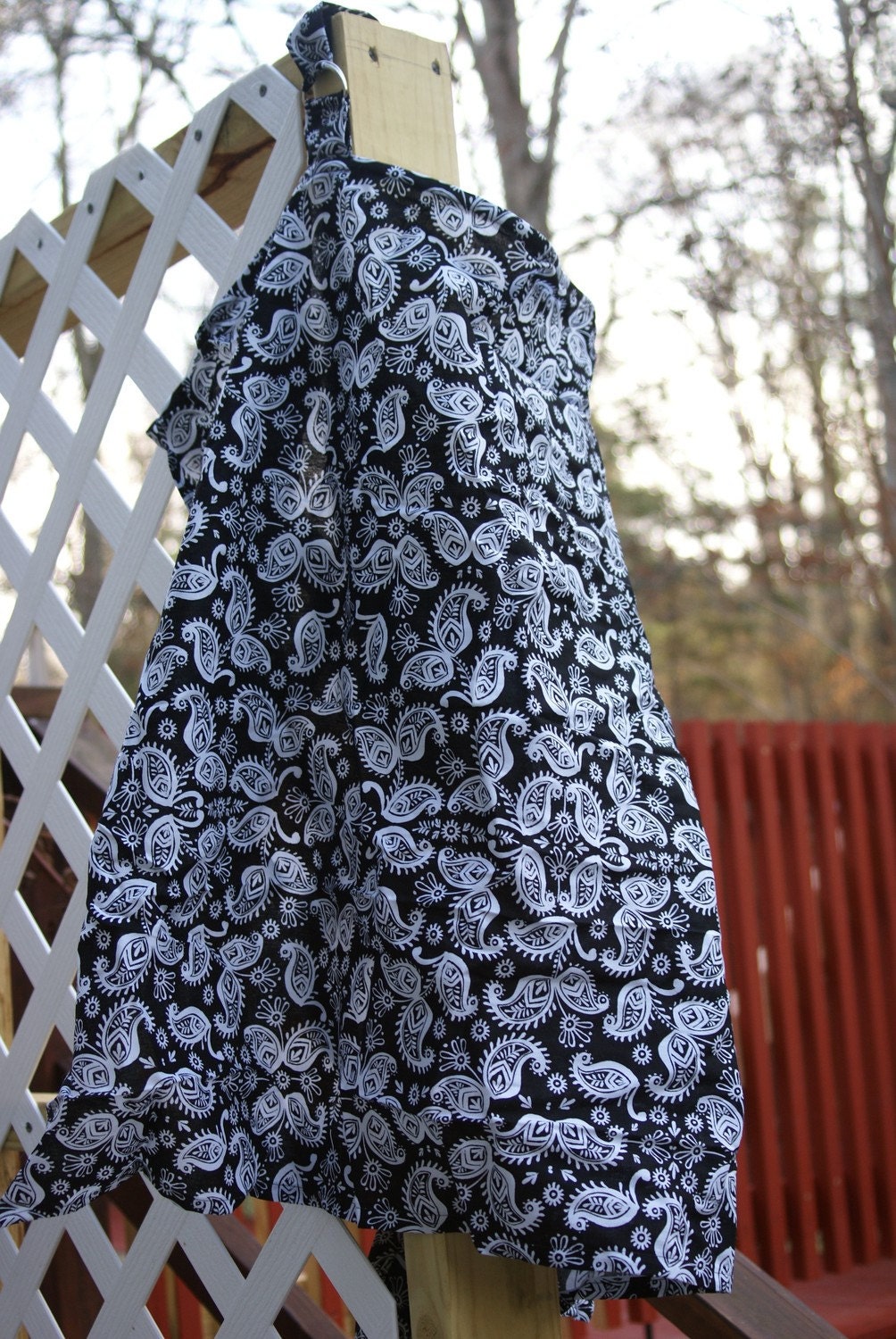 NurseRetreat Breastfeeding Cover / Nursing Cover with Back Strap and Attached Carry Bag