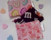 Eco Friendly Valentine's Gifts - Mini Reusable Snack Bags - Perfect for Kids' Valentines