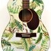Acoustic Guitar Modified "Fern Immersion" Altered, Playable Art Instrument