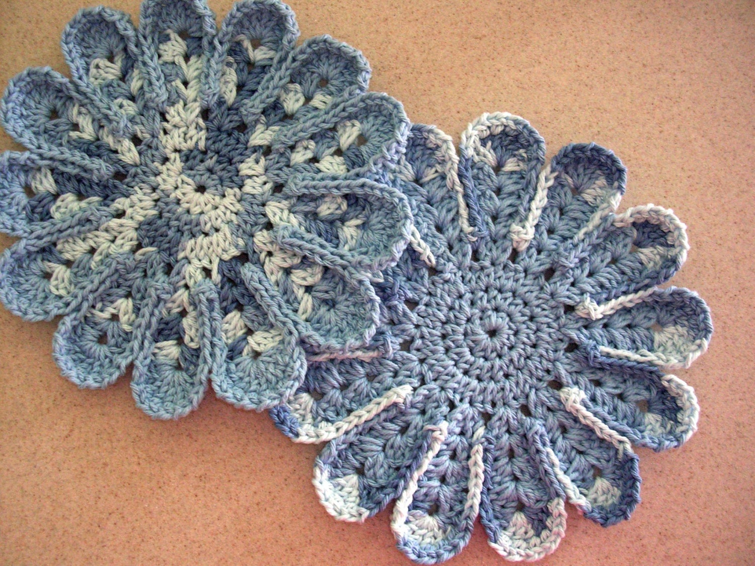 Crochet  Dish Cloth or Washcloth - Set of 2
