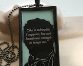 Jane Austen Jewelry - Mr. Darcy Necklace - Fine Eyes