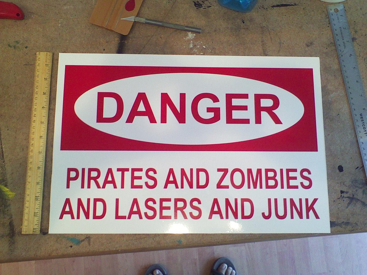 Warning Sign - Pirates and Ninjas and Lasers and Shit - Mature