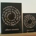 Everybody is a Genius - Einstein spiral quote sign