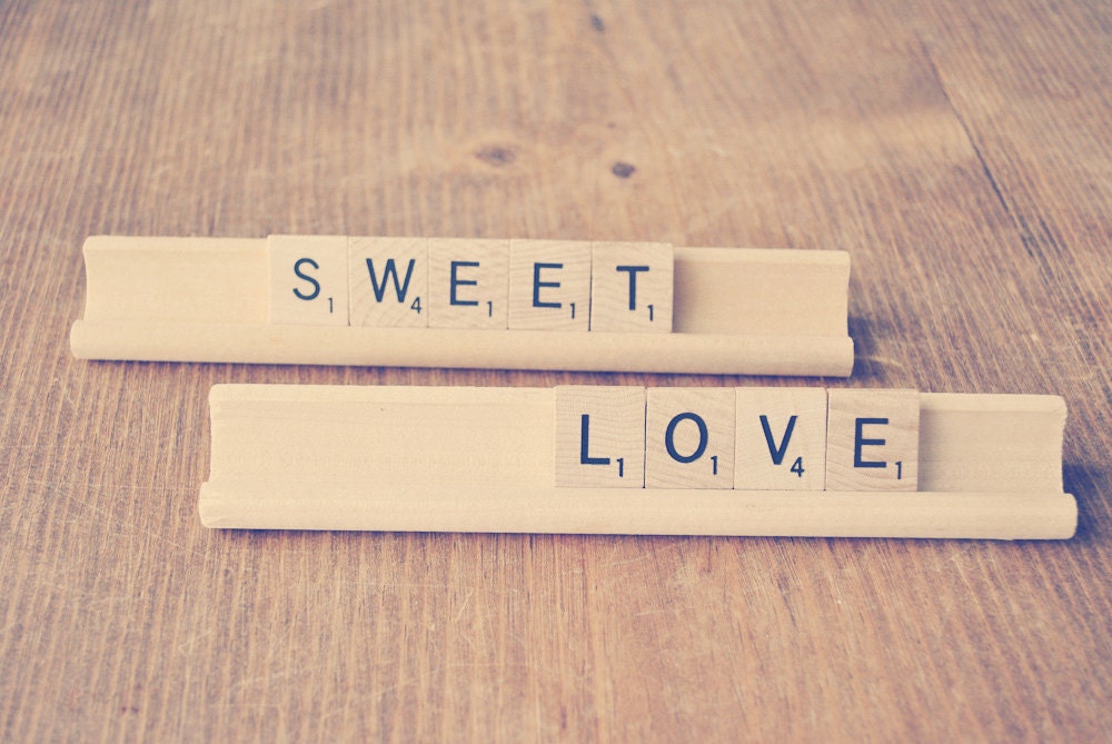 Sweet Love // Wedding Saying // Scrabble Sign // Wedding Photo Prop