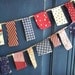 Patriotic Scrappy Banner/ 4th of July  Banner/ Labor Day  / Party Garland/ Photo Prop in Vintage Red, White and Blue