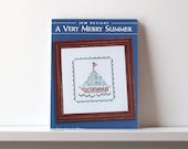 cross stitch pattern : a very merry summer JBW Designs nautical 4th of July beach counted cross stitch diy