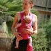 Beachfront Baby Wrap Carrier- water babywearing at the beach, pool, water park or in the shower- PASSIONBERRY