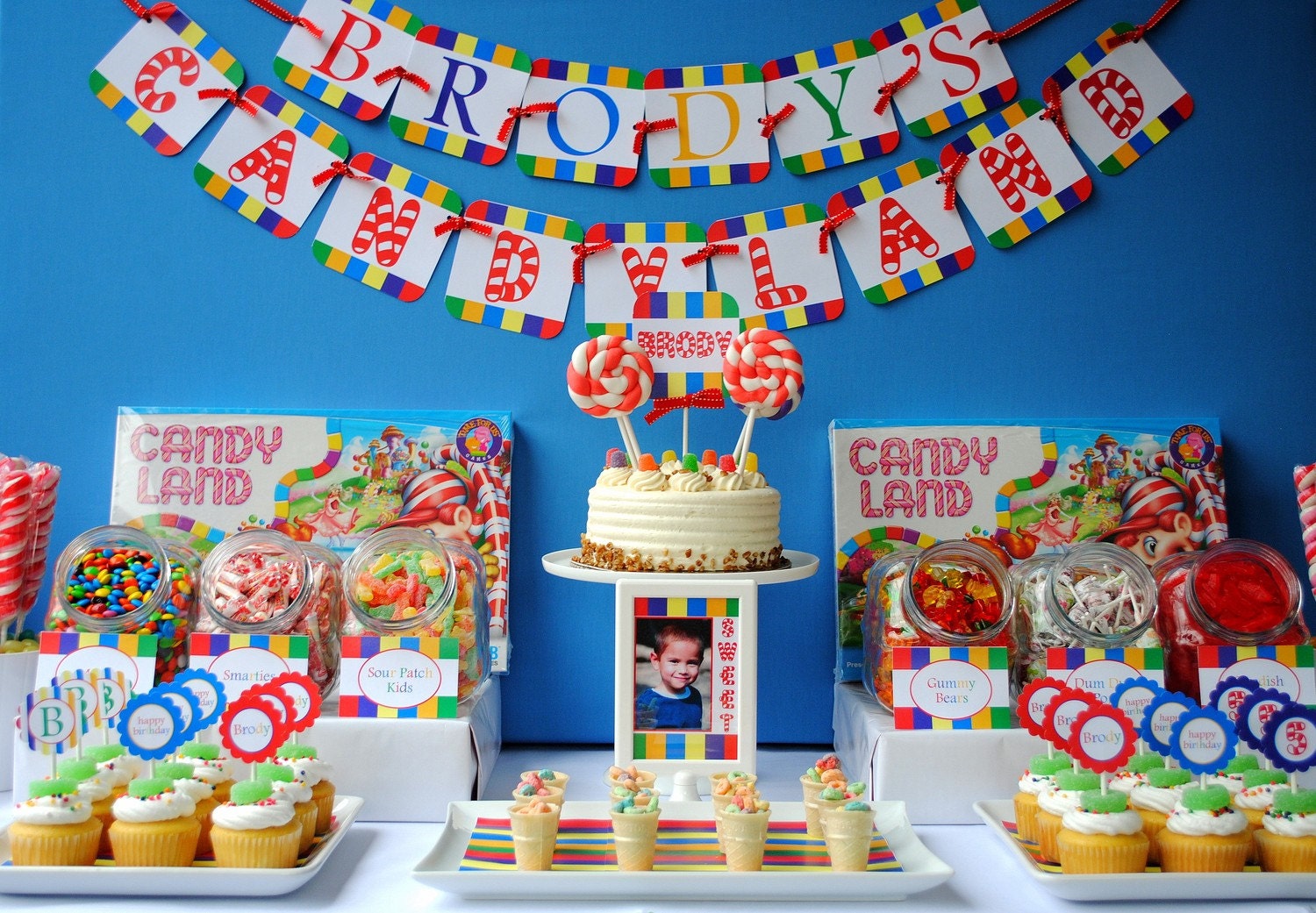 Candyland Birthday - Printable Personalized Banner Il_170x135