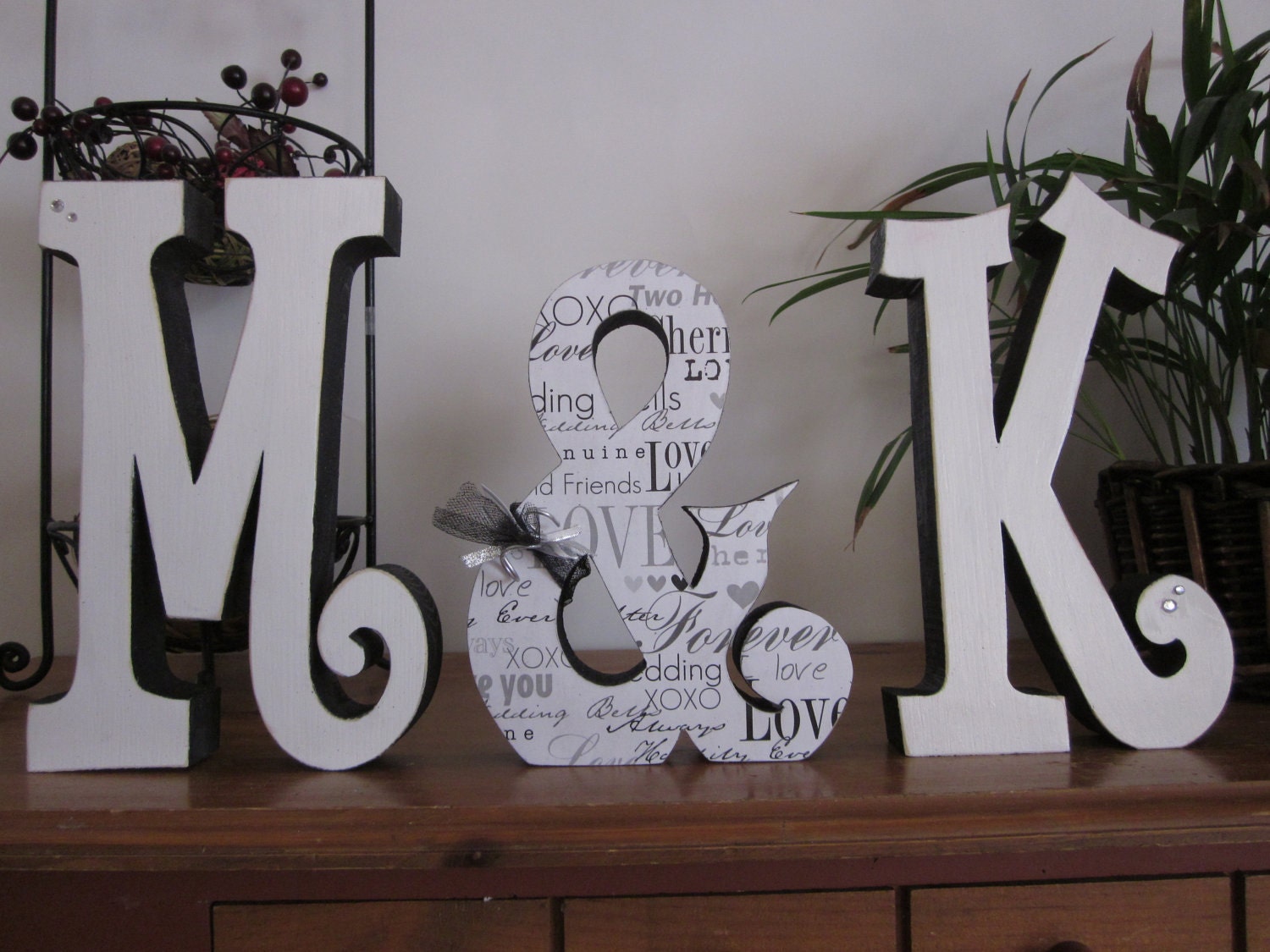Personalized wood letters wedding letters SET OF 3 wedding decor photo prop bride and groom sign Mr & Mrs Wedding gift