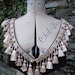 Dark Chocolate brown and gold Tassel cropped Waistcoat