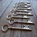 Tully Antique Silver Skeleton Key - Set of 10