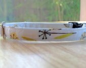 Dandelion Wishes - Organic Cotton Dog Collar - Medium