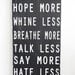 Family Rules Sign - Typography art sign - Subway art "Less and More"