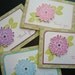 Reserved for Linda, Thank You Note Cards, Set of 4, Thank You Cards, Floral Thank You Cards