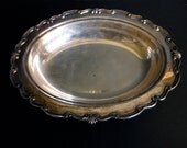 vintage Art Silver Co silverplate oval serving dish- vegetable