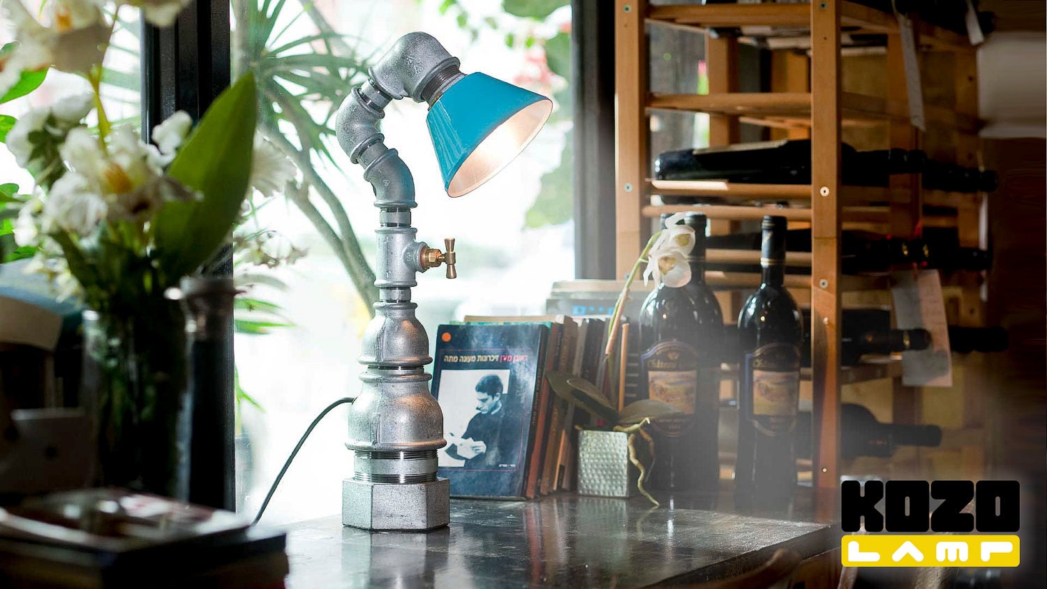 MONK industrial chic desk lamp by Kozo Lamp