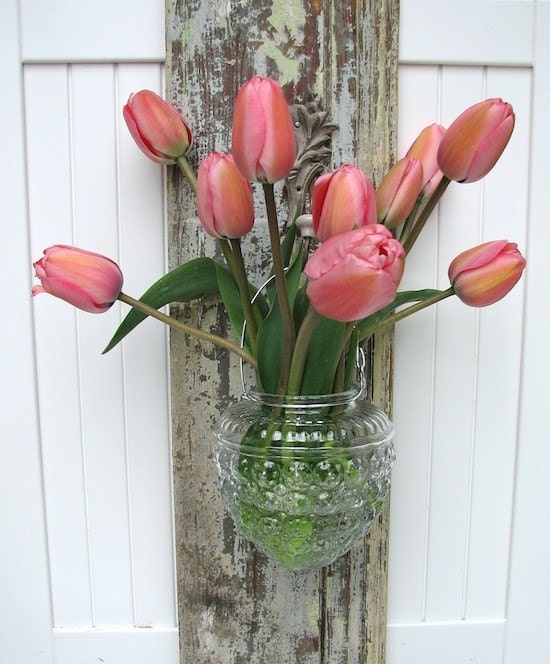 Handmade Vintage Glass Hanging Vase