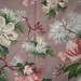 2 Strikingly Beautiful Vintage Floral Barkcloth Curtain Panels