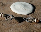 Handmade Brown Sea Glass Bracelet