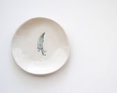 little bits Ceramic Mini Plate grey feather - alluvial