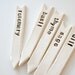 home grown Ceramic Herb Garden Markers chocolate