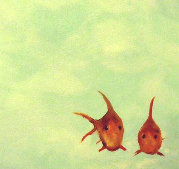 Goldfish Art Print Romantic Wedding or Anniversary gift Idea