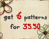 Bundle Pack - Get 6 sewing patterns for 35.50 USD - Boy/Girl patterns - Dresses, shorts, pants, shirts, blouses - 6 patterns bundle