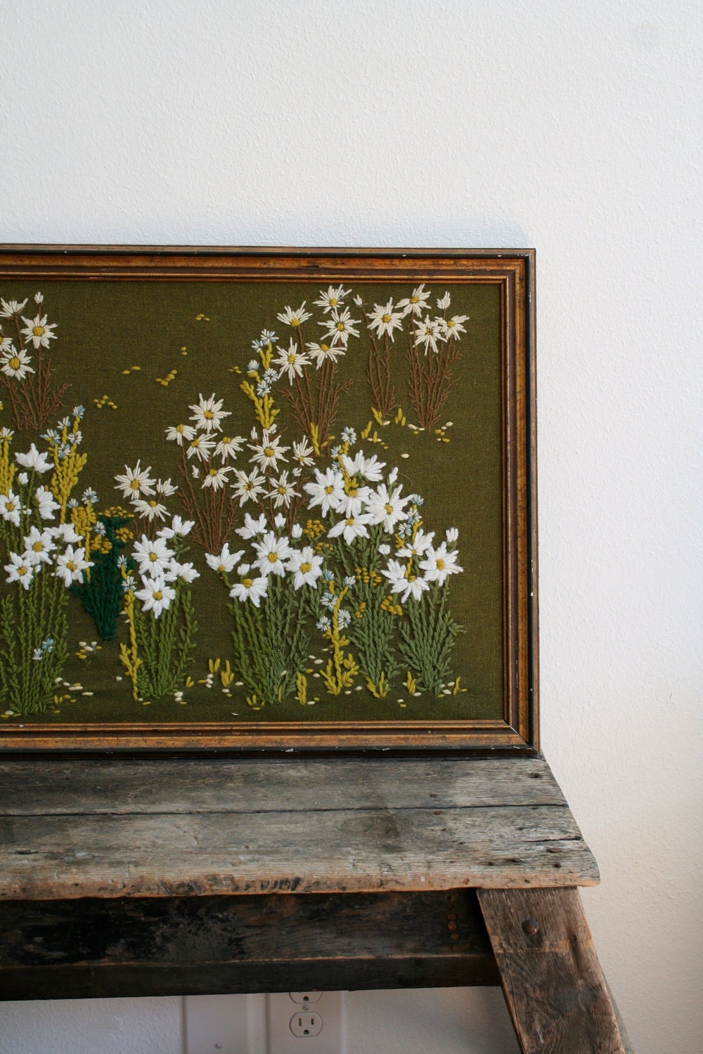 vintage Crewel