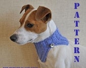 Knitted Blue Dog Cowl PATTERN  / PDF format Pattern /