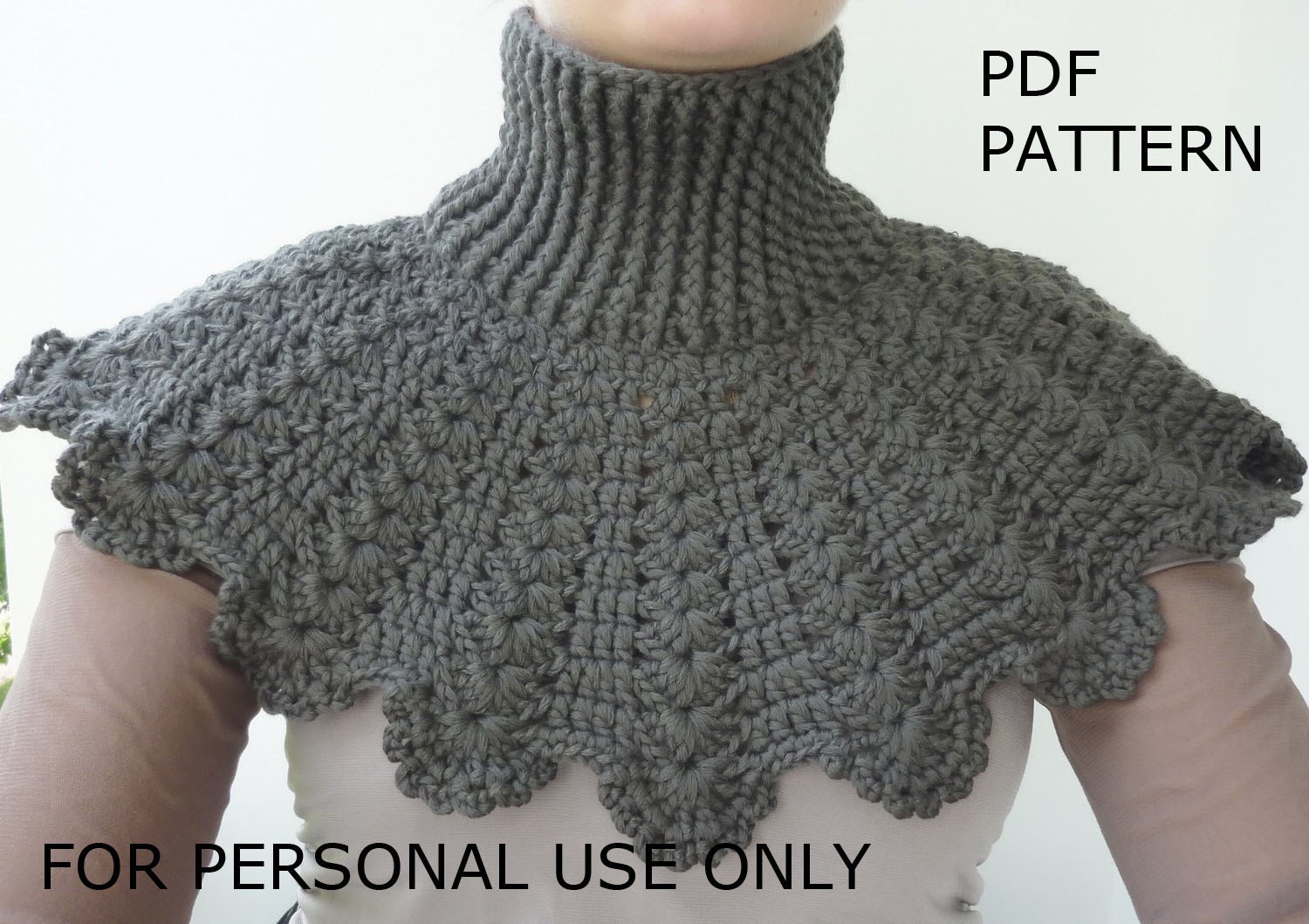 Crochet Cowl PATTERN  / PDF format Pattern /  Scarf Pattern / Neck Warmer Pattern /