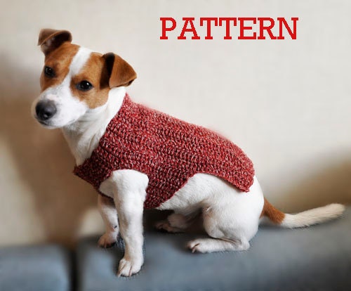 Crochet Dog Sweater PATTERN  / PDF format Pattern /  Dog clothes pattern / Crochet pattern