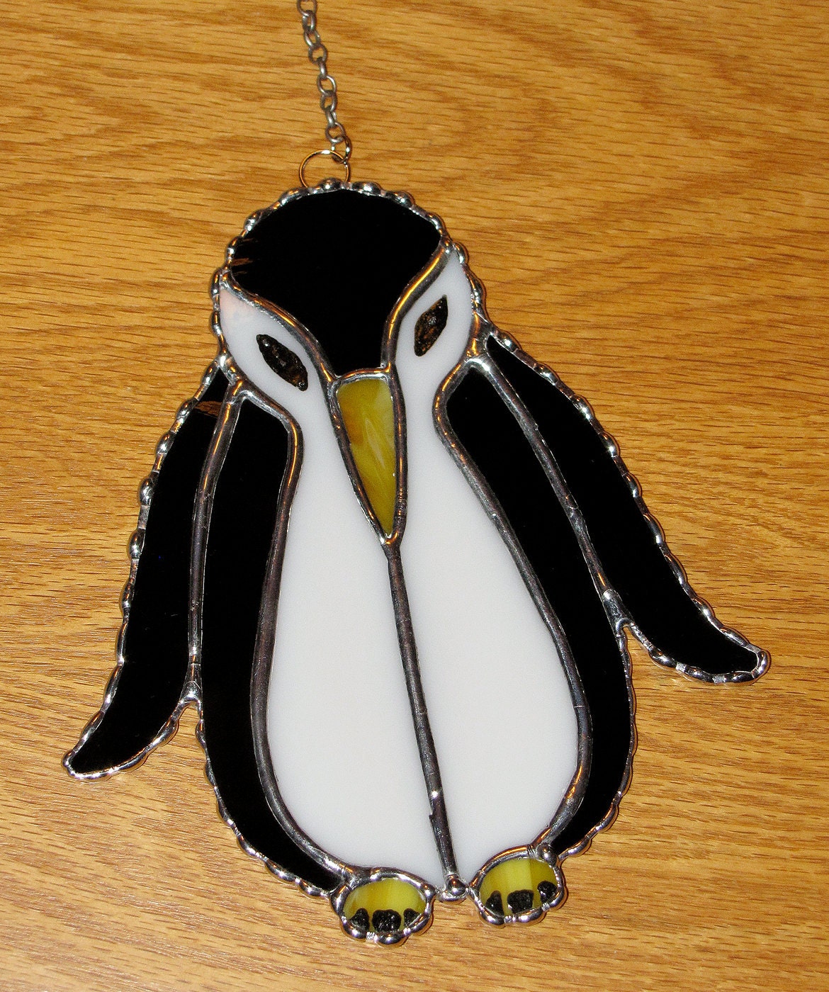 stained glass penguin
