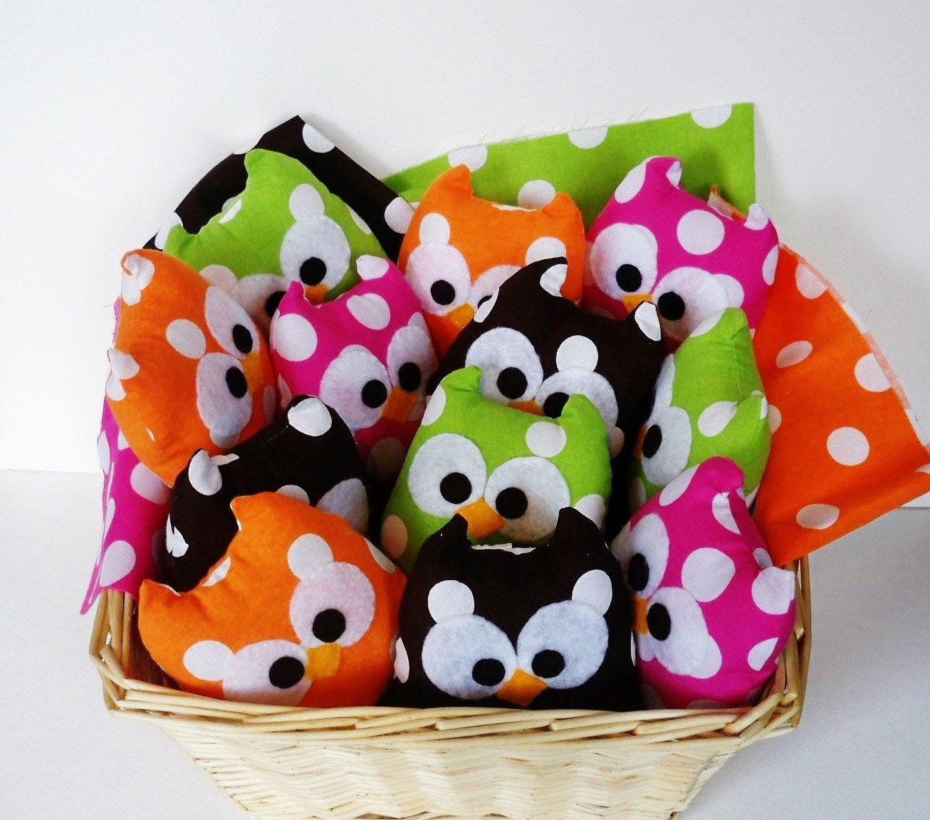 7 lovely colorful mini owls