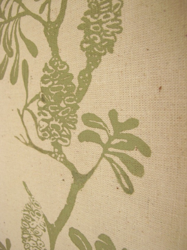 Australian coastal banksia design  - screen printed hemp and organic cotton tea TEA TOWEL / dish cloth