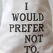 Bartleby Tote Bag - Screen Printed Book Tote
