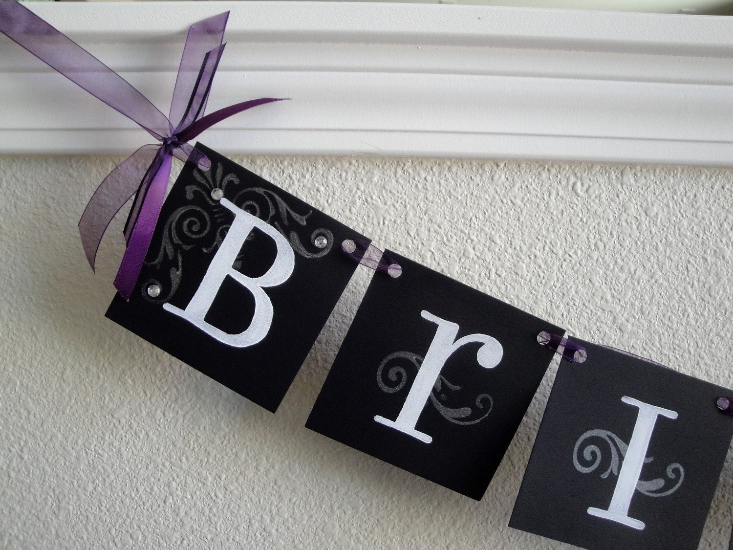 BRIDE to BE bridal shower banner CUSTOM colors available