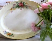 Serving Platter -Vintage Floral
