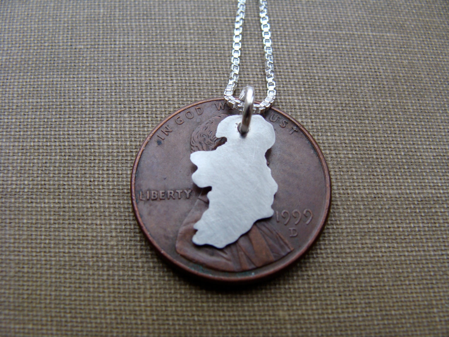 Tiny Ireland Necklace (sterling silver)