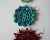 PDF CROCHET PATTERN Motif Earring Trio