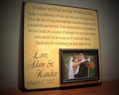 Custom Wedding Frame, Today is a Celebration of Love, Parents Gift, Thank You Gift