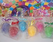 6 Fake Candyland Gumdrop Cakepops Paper Straw Sticks Polka Dot Stripe for Candy Land Theme Birthday Party Favors, Decorations, Centerpiece
